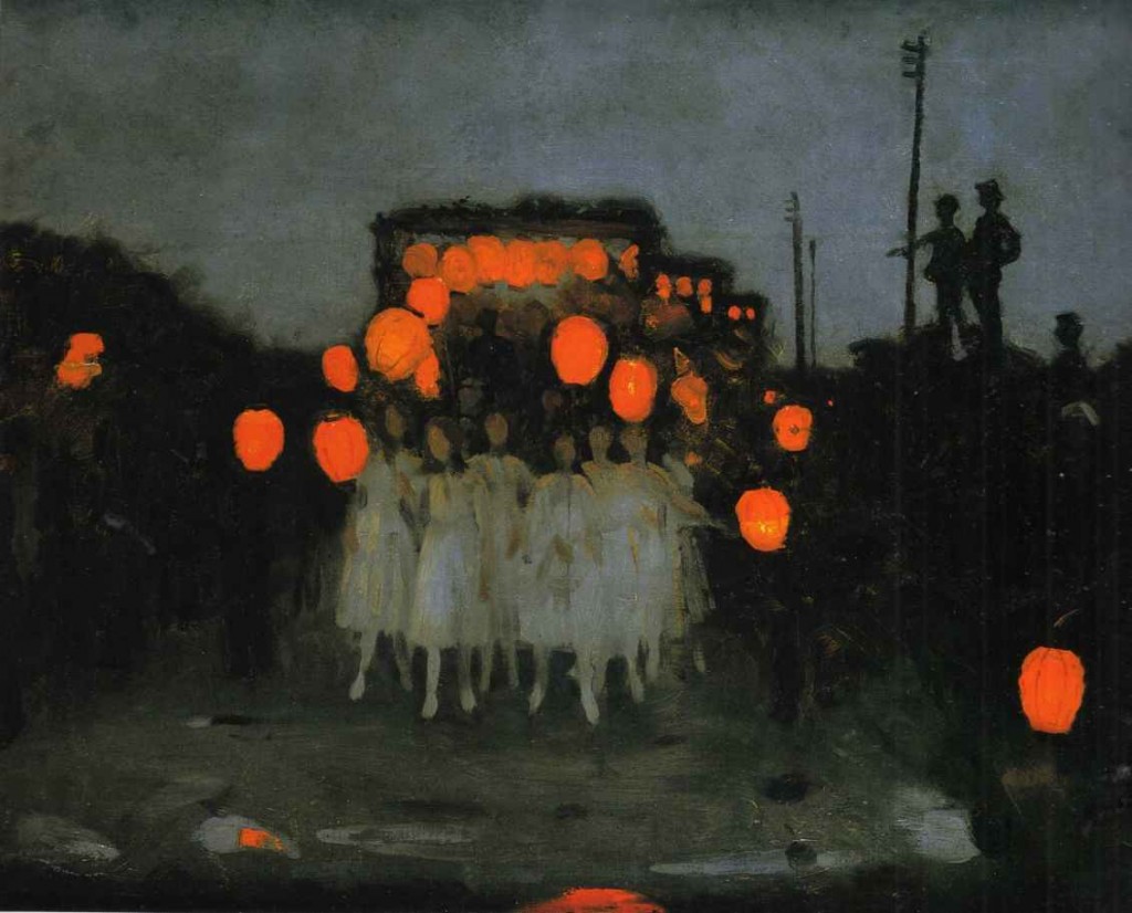 Lantern Parade -- Thomas Cooper Gotch, ca. 1918